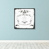 Frans Café Teken op canvas (Insitu (Houten vloer))