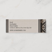  Frans Camel Brown Modern Slim Calling Mini Visitekaartje (Achterkant)