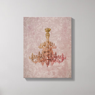 Frans Chandelier CHANGE COLOR - Wrapped Canvas Afdruk