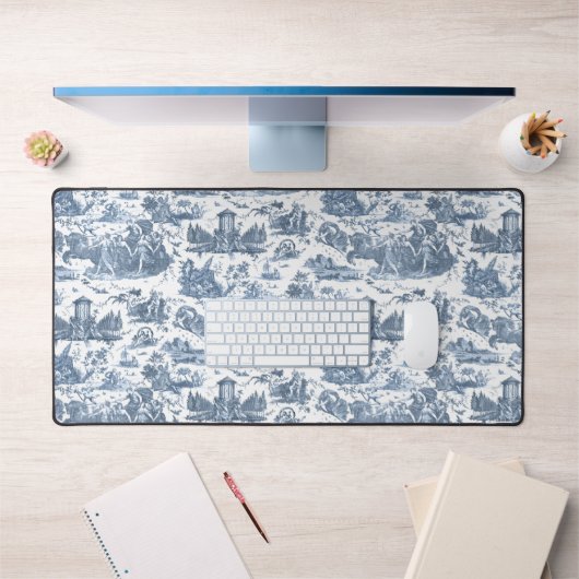  Frans Chariot Dawn Toile de Jouy-Blue Bureaumat (Kantoor 1)