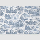  Frans Chariot Dawn Toile de Jouy-Blue Tissuepapier (Voorkant)