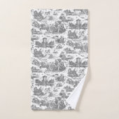  Frans Chariot Dawn Toile de Jouy-Grey Bad Handdoek (Handdoek)