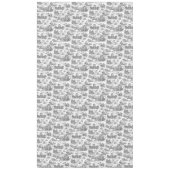  Frans Chariot Dawn Toile de Jouy-Grey Tafelkleed (Voorkant)