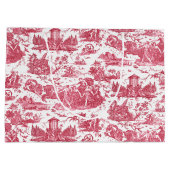 Frans Chariot Dawn Toile de Jouy-Red Groot Cadeauzakje (Achterkant)