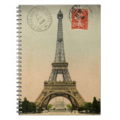 Frans Chic Eiffel Tower Paris Briefkaart Notitieboek (Voorkant)