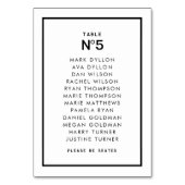 Frans chique monochroom minimale bruiloft kaart (Voorkant)