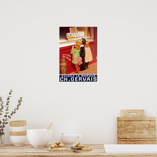 Frans Chocolade Adverteren Poster (Keuken)
