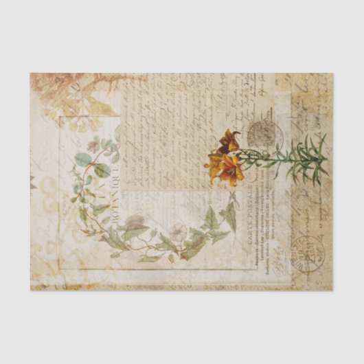 Frans collage Tissuepapier (Voorkant)