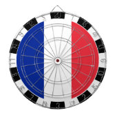 Frans dartboard en Frans vlag/spelbord Dartbord (Voorkant)