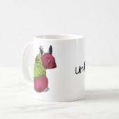 frans, de onverstoorbare franse buldog koffiemok (Voorkant links)