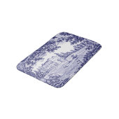 Frans Decor Blue Toile Badmat (Gekanteld)