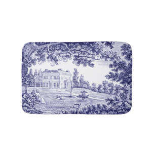 Frans Decor Blue Toile Badmat