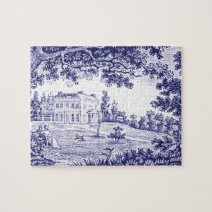 Frans Decor Blue Toile Legpuzzel