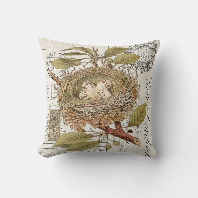  Frans decor Nest met Sierkussen eieren (Voorkant)