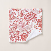 Frans Decor Red Toile Bad Handdoek (Wasdoekje)