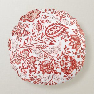 Frans Decor Red Toile Rond Kussen