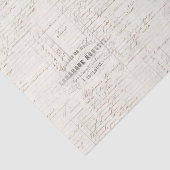 Frans document voor het afgeven van afschriften Tissuepapier (Detail)