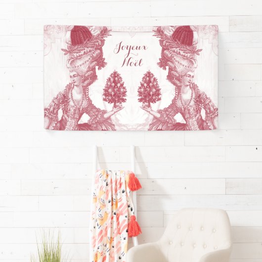 Frans elegant Marie Antoinette Joyeux Noel Spandoek (Insitu)