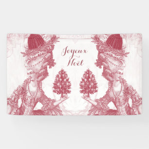 Frans elegant Marie Antoinette Joyeux Noel Spandoek