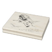 Frans Engel Vrouw Frans Script Rubberstempel (Stempel)