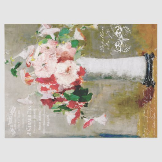  Frans Ephemera en Floral Tissuepapier (Voorkant)