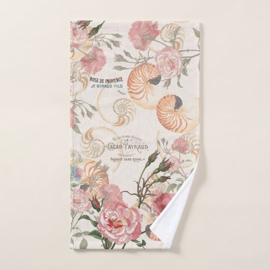 Frans Ephemera Roos Nautilus Shell Bath Towels Bad Handdoek (Handdoek)