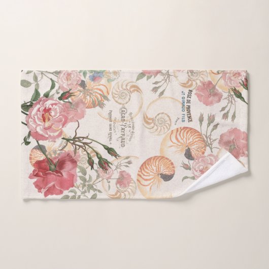 Frans Ephemera Roos Nautilus Shell Bath Towels Bad Handdoek (Handdoek)