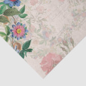 Frans Ephemera Roos Passionflower Weefpapier Tissuepapier (Detail)