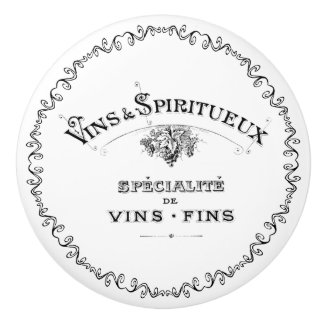   Frans etiket voor wijn en gedistilleerde dranken Keramische Knop