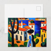 Frans Fauvisme Kunst Schilderen Feestdagenkaart (Voorkant / Achterkant)