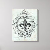  Frans Fleur de Lis gespannen canvas (Voorkant)
