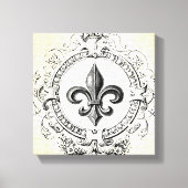  Frans Fleur de Lis gespannen canvas (Voorkant)