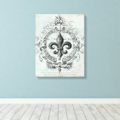  Frans Fleur de Lis gespannen canvas Afdruk (Insitu (Houten vloer))