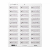 Frans Fleur de Lis Gray Etiket (Full Sheet)