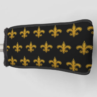 Frans Fleur De Lis Patroon Goud N zwart Putter Golfheadcover