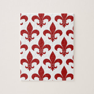 Frans Fleur de lis patroon Legpuzzel