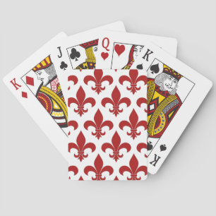 Frans Fleur de lis patroon Pokerkaarten