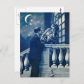 Frans Flirt -  romantisch Briefkaart (Voorkant / Achterkant)