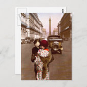 Frans Flirt - Romantische  Liefde Briefkaart (Voorkant / Achterkant)