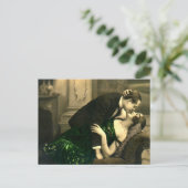Frans Flirt - Romantische Vintage Briefkaart (Staand voorkant)