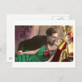 Frans Flirt - Romantische Vintage Briefkaart (Voorkant / Achterkant)