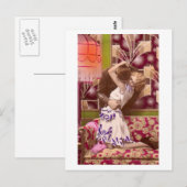 Frans Flirt - Romantische Vintage Briefkaart (Voorkant / Achterkant)