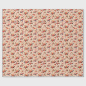 Frans Floral Pattern Cadeaupapier (Vlak)