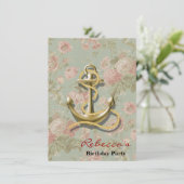 frans florisch gierig nautisch anker kaart (Staand voorkant)