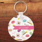 Frans Food Personalized Sleutelhanger (Voorkant)