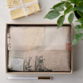 Frans Frankrijk ontkoppeling Rustic Decoupaging Tissuepapier (Geschenk)