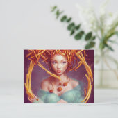 Frans Fry Goddess Briefkaart (Staand voorkant)