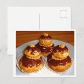 Frans gebak Choux Bun Foto Briefkaart (Voorkant / Achterkant)