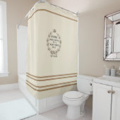 Frans Geïnspireerd douchetriek Douchegordijn (In situ)