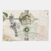 Frans Geïnspireerd Shabby Chic Bird Cage Theedoek (Horizontaal)